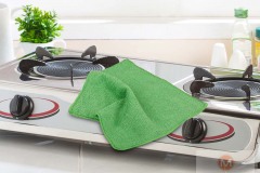 green-small-towel